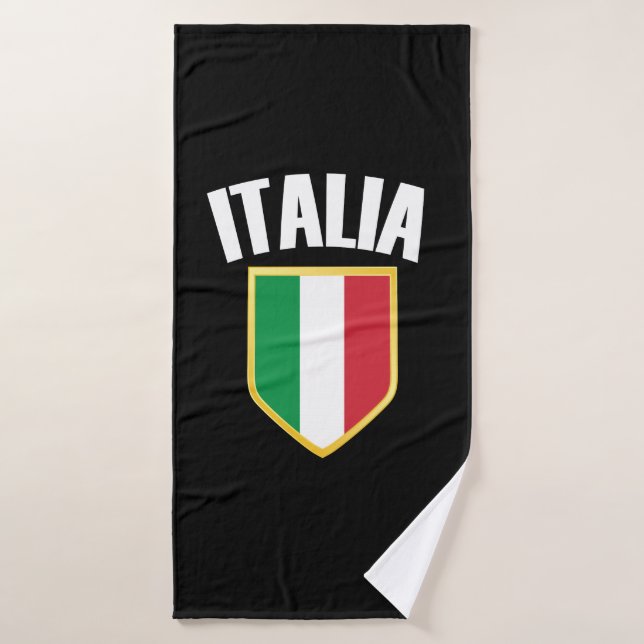 Italienisches Wappen - Fahne der italienischen Fah Badehandtuch (Badehandtuch)