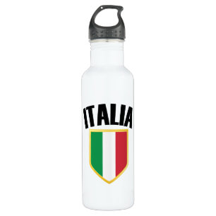 Italienisches Wappen - Italienische Flagge Edelstahlflasche
