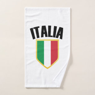 Italienisches Wappen - Italienische Flagge Handtuch