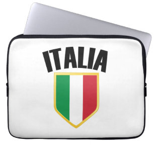 Italienisches Wappen - Italienische Flagge Laptopschutzhülle