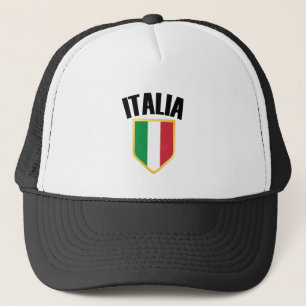 Italienisches Wappen - Italienische Flagge Truckerkappe