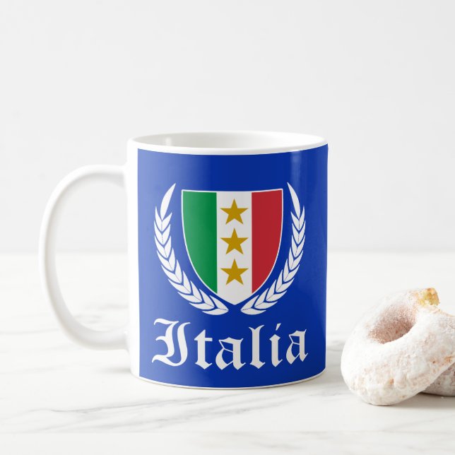 Italienisches Wappen Kaffeetasse (Mit Donut)