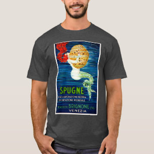 Italienisches Werbeplakat für Meerjungfrauen 1920 T-Shirt