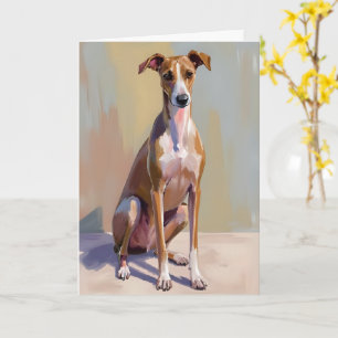 Italienisches Windspiel-Hund-Gemälde Karte