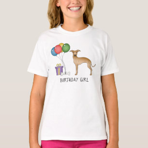 Italienisches Windspiel Rehfarben Süßer Hund - Geb T-Shirt