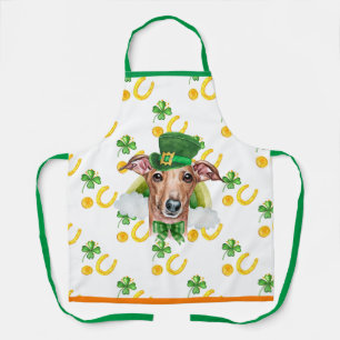 Italienisches Windspiel Wohndekoration St. Patrick Schürze