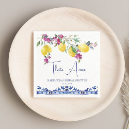 Italienisches Zitronenbougainvillea Zitrusfrüchte  Serviette