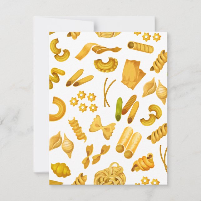 Italiens beliebteste Lebensmittel Feiertagskarte (Vorderseite)