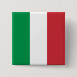 Italiens Flagge Button