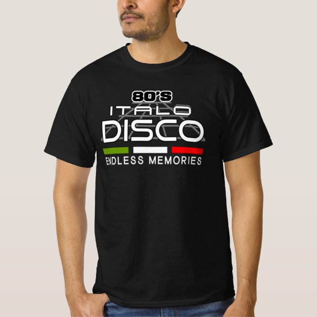 Italo Disco 80er Jahre Endlose Erinnerungen T-Shirt (Vorderseite)