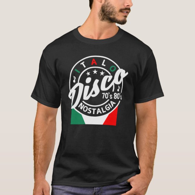 Italo Disco Nostalgia T-Shirt (Vorderseite)