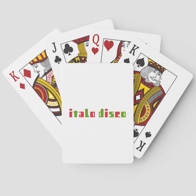ITALO DISCO SPIELKARTEN (Rückseite)