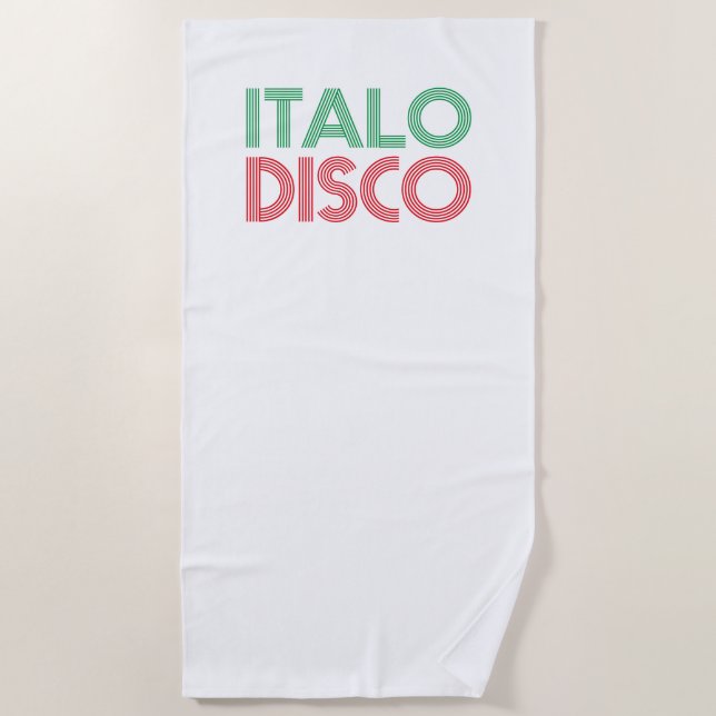 ITALO DISCO STRANDTUCH (Vorderseite)