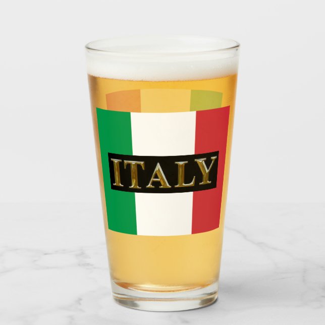 ITALY BIER GLASS GLAS (Vorne (Gefüllt))