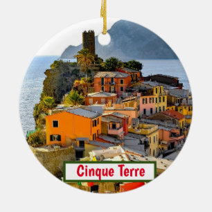 Italy Cinque Terre Christmas Ornament