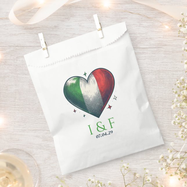 Italy Couple Wedding Geschenktütchen (Ausgeschnitten)