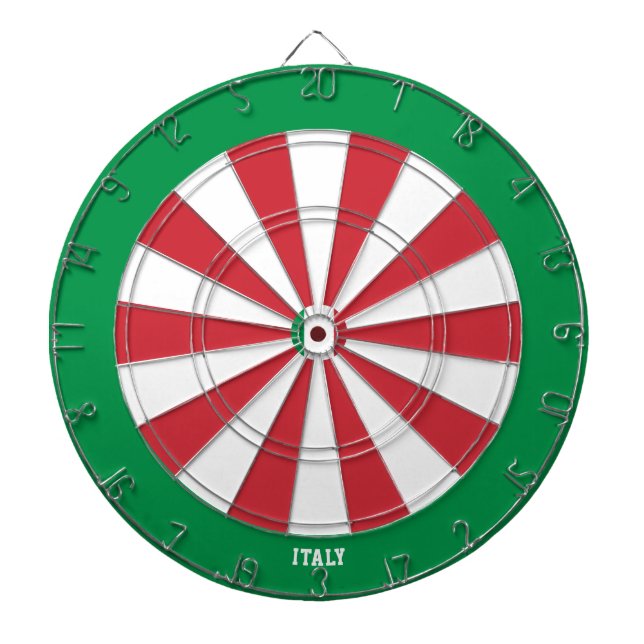 Italy Flag Patriot's Bullseye Dartscheibe (vorne)