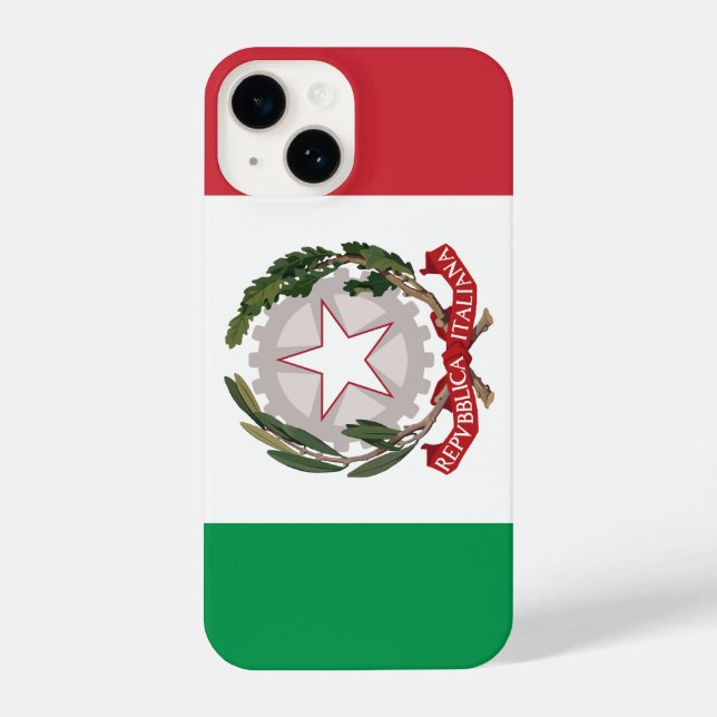 Italy flag phone case iPhone 14 hülle (Rückseite)