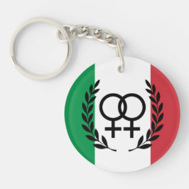 italy Flag Sapphic arcylic Symbol  Schlüsselanhänger