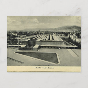 Italy, Florence, Firenze,Train station Postkarte