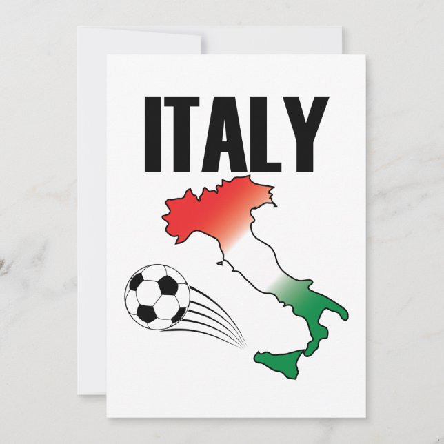 Italy Football Fan Map Boot Soccer Ball (Vorderseite)