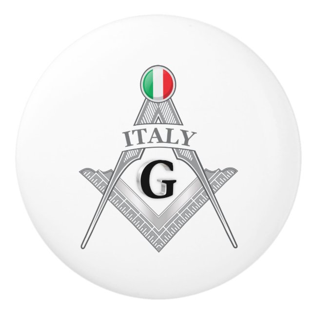 Italy freemasonry sign keramikknauf (Vorderseite)