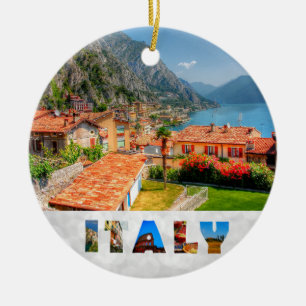Italy Limone Sur Garda Christmas Keramik Ornament