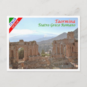 Italy - Sicily - Taormina - Greek-Roman Theater - Postkarte