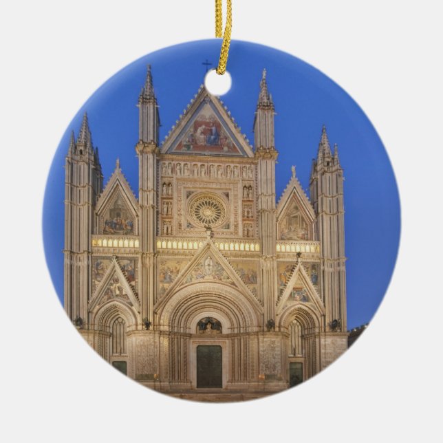 Italy, Umbria, Orvieto, Orvieto Cathedral Keramikornament (Vorne)
