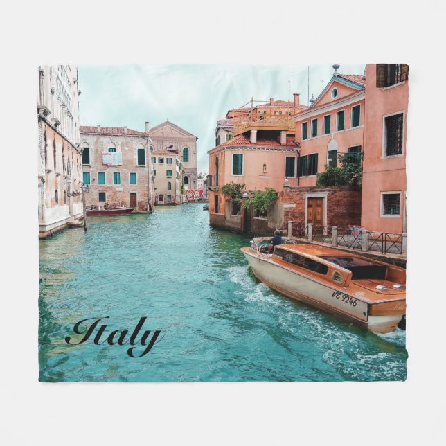 Italy Venice                        Fleecedecke (Vorderseite (Horizontal))