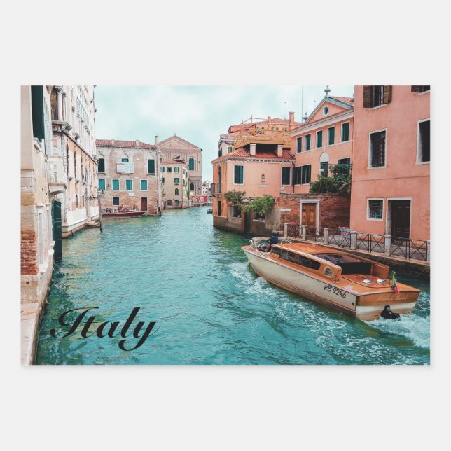 Italy Venice                      Geschenkpapier Set (Vorderseite)