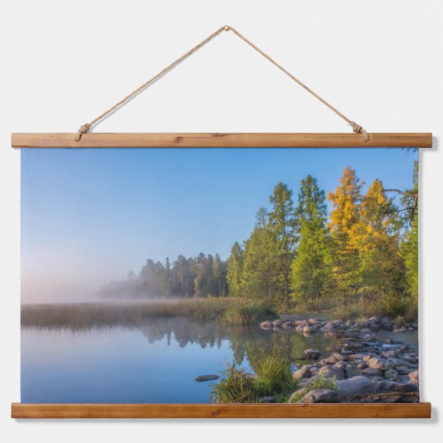 Itasca Staat Park, Minnesota Wandteppich Mit Holzrahmen (Vorne)