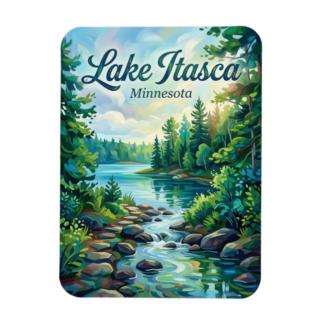 Itasca State Park Minnesota Magnet (Vertikal)