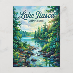 Itasca State Park Minnesota Postkarte