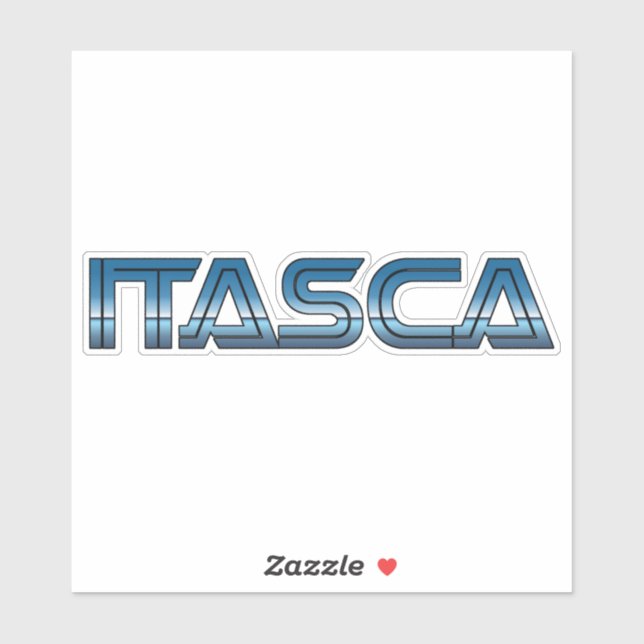 Itasca TX Aufkleber (Blatt)