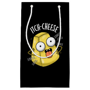 Itch-Käse Funny Cheese Pun Dark BG Kleine Geschenktüte