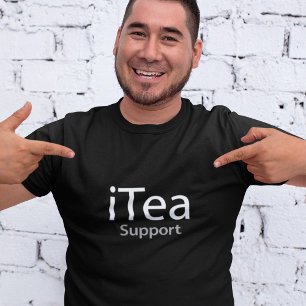 iTea-Support - Ein Papa-Witz für Teetrinker T-Shirt