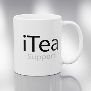 iTea support - Ein Pun für Teetrinker - lustig Kaffeetasse