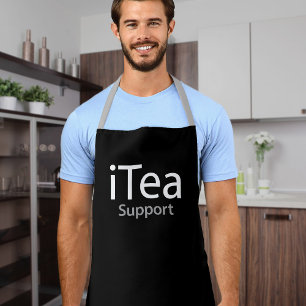 iTea support - Ein Pun für Teetrinker - lustig Schürze