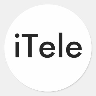 iTele Runder Aufkleber