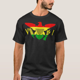 Ites Gold Green Horizontal Rasta Jungfrau Islands T-Shirt