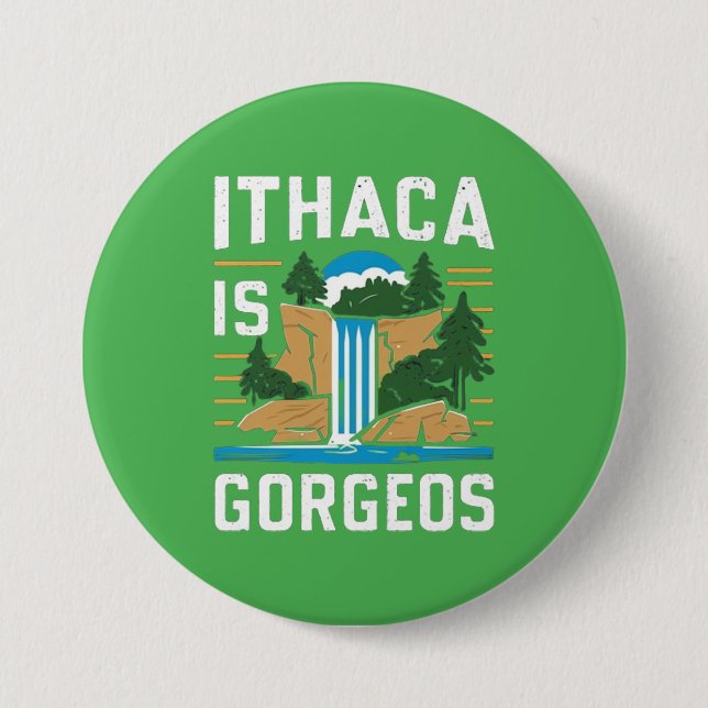 ithaca ist gorges  button (Vorderseite)