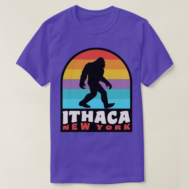 Ithaca New York Finger Lakes T-Shirt (Design vorne)