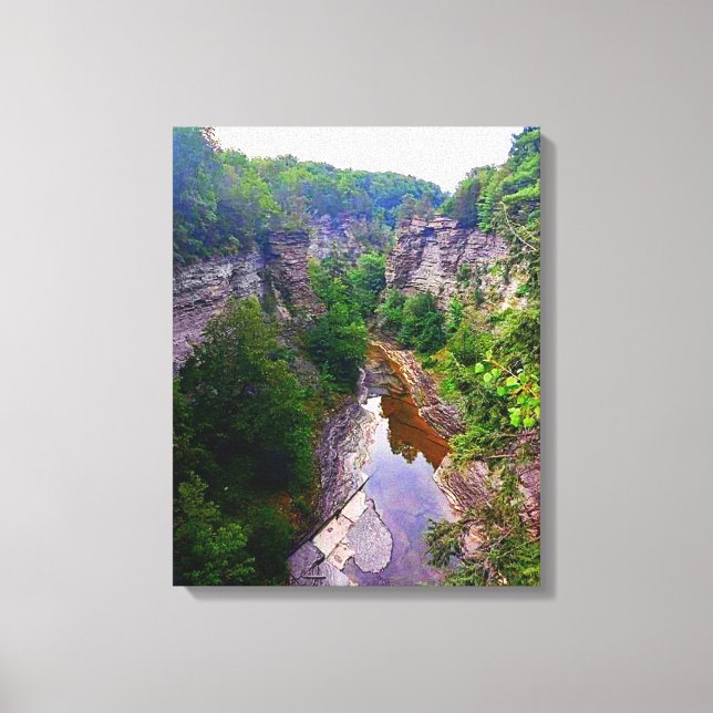 ITHACA NEW YORK GORGE LEINWANDDRUCK (Vorderseite)