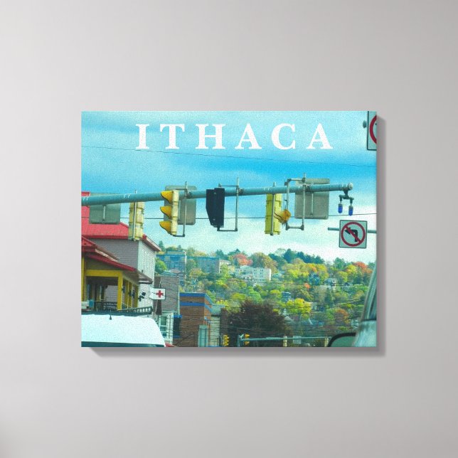 ITHACA NEW YORK LEINWANDDRUCK (Vorderseite)