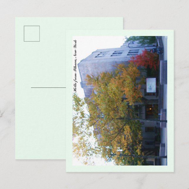 ITHACA NEW YORK POSTKARTE (Vorne/Hinten)