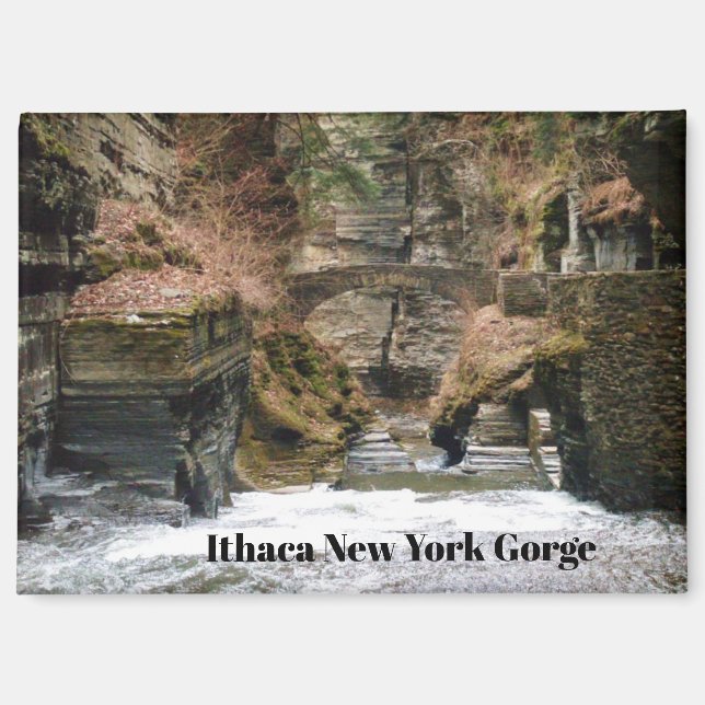 ITHACA NEW YORK SCHLUCHT   MAGNET (Vorderseite)