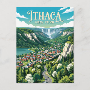 Ithaca USA Postkarte