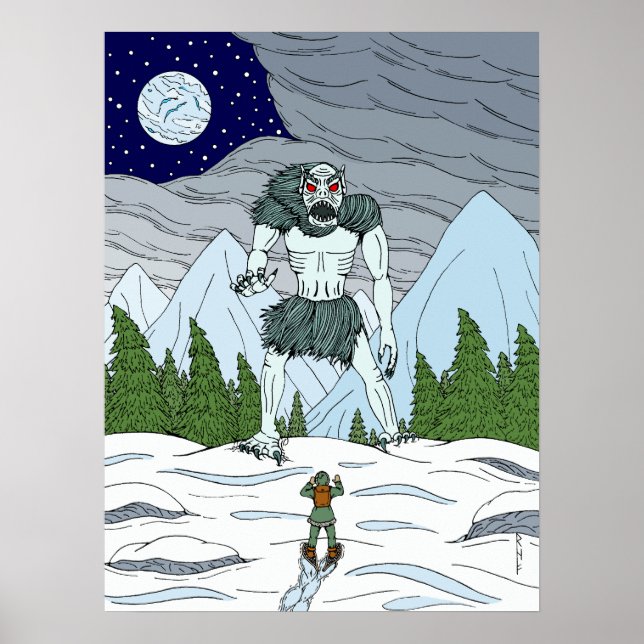 Ithaqua Weird Horror Kunst Poster (Vorne)