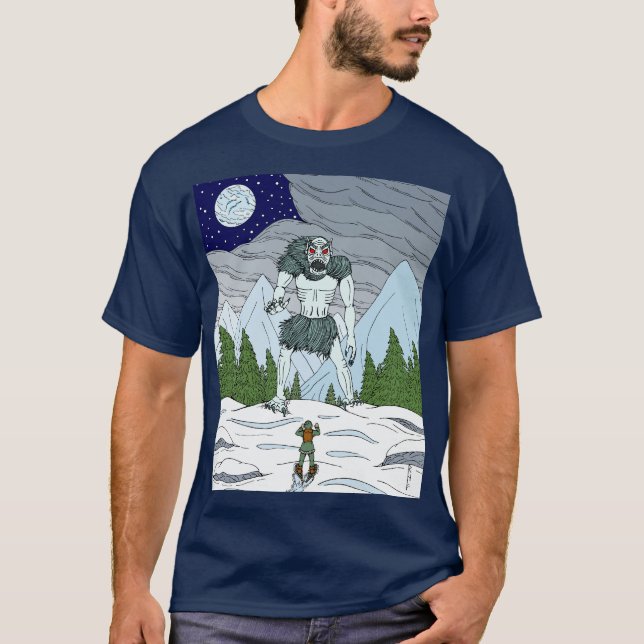 Ithaqua Weird Horror Kunst T-Shirt (Vorderseite)